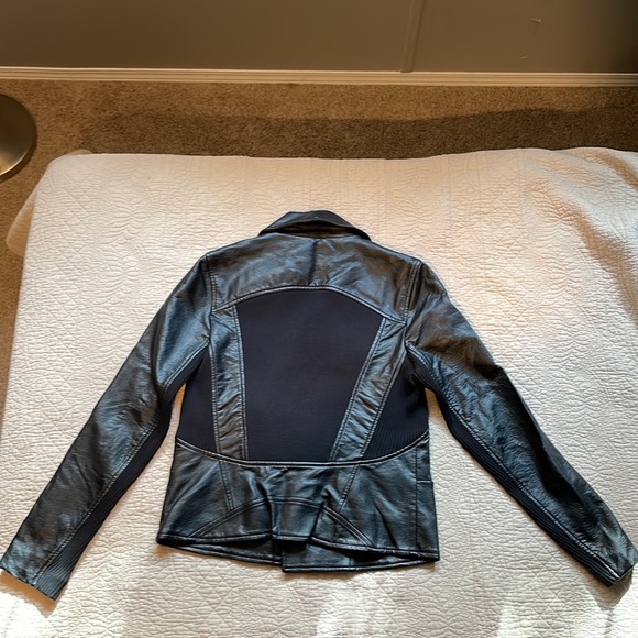 SimplyVera Vera Wang Imitation Leather Jacket - Picture 4 of 7